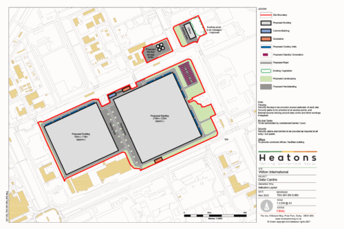 planning consent for a data centre in teesside